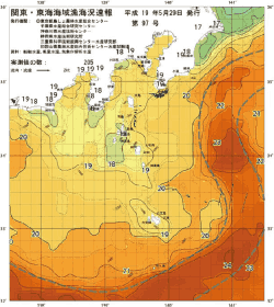 関東・東海海況速報/伊豆諸島海域(2007/05/29)