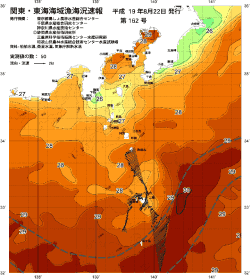 関東・東海海況速報/伊豆諸島海域(2007/08/22)