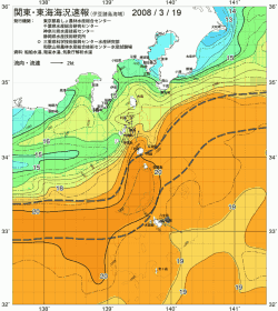 関東・東海海況速報/伊豆諸島海域(2008/03/19)