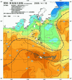 関東・東海海況速報/伊豆諸島海域(2008/04/16)