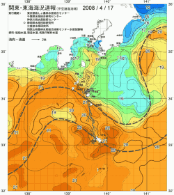 関東・東海海況速報/伊豆諸島海域(2008/04/17)