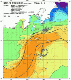 関東・東海海況速報/伊豆諸島海域(2008/05/01)