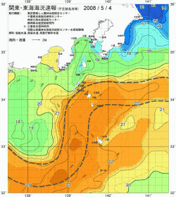 関東・東海海況速報/伊豆諸島海域(2008/05/04)