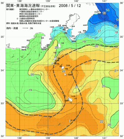 関東・東海海況速報/伊豆諸島海域(2008/05/12)