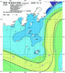 関東・東海海況速報/伊豆諸島海域(2008/06/04)