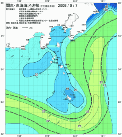 関東・東海海況速報/伊豆諸島海域(2008/06/07)