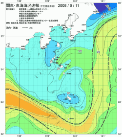 関東・東海海況速報/伊豆諸島海域(2008/06/11)
