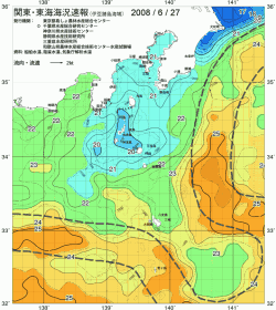 関東・東海海況速報/伊豆諸島海域(2008/06/27)