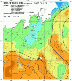 関東・東海海況速報/伊豆諸島海域(2008/06/29)