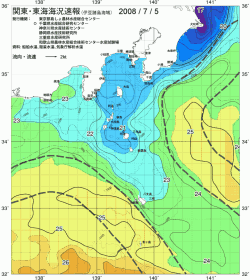 関東・東海海況速報/伊豆諸島海域(2008/07/05)
