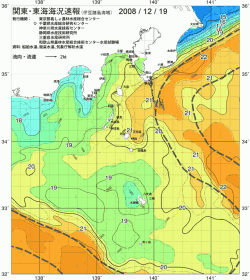 関東・東海海況速報/伊豆諸島海域(2008/12/19)