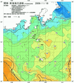 関東・東海海況速報/伊豆諸島海域(2009/01/18)