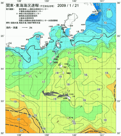 関東・東海海況速報/伊豆諸島海域(2009/01/21)