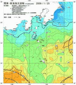 関東・東海海況速報/伊豆諸島海域(2009/01/25)