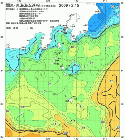 関東・東海海況速報/伊豆諸島海域(2009/02/05)