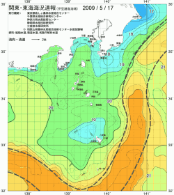 関東・東海海況速報/伊豆諸島海域(2009/05/17)