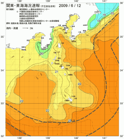 関東・東海海況速報/伊豆諸島海域(2009/06/12)