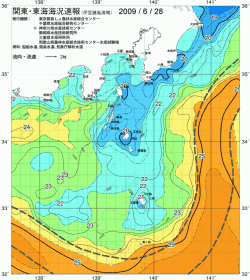関東・東海海況速報/伊豆諸島海域(2009/06/28)