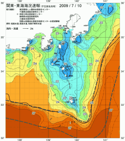 関東・東海海況速報/伊豆諸島海域(2009/07/10)