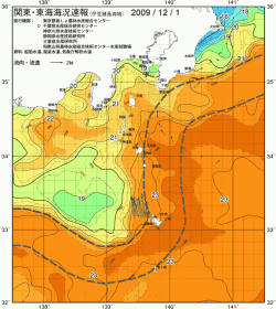 関東・東海海況速報/伊豆諸島海域(2009/12/01)