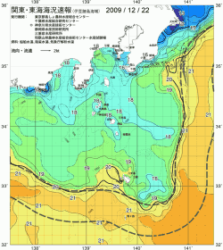 関東・東海海況速報/伊豆諸島海域(2009/12/22)