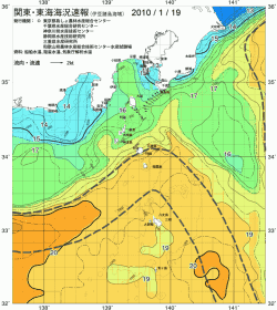 関東・東海海況速報/伊豆諸島海域(2010/01/19)