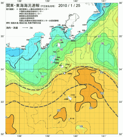 関東・東海海況速報/伊豆諸島海域(2010/01/25)
