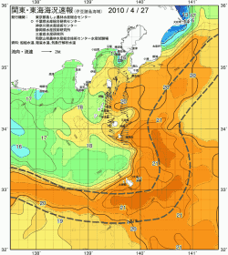 関東・東海海況速報/伊豆諸島海域(2010/04/27)