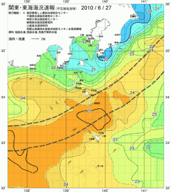 関東・東海海況速報/伊豆諸島海域(2010/06/27)