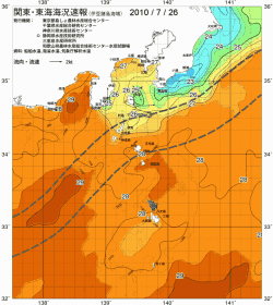 関東・東海海況速報/伊豆諸島海域(2010/07/26)
