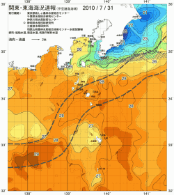 関東・東海海況速報/伊豆諸島海域(2010/07/31)