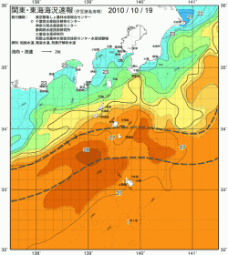 関東・東海海況速報/伊豆諸島海域(2010/10/19)