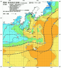 関東・東海海況速報/伊豆諸島海域(2010/11/21)