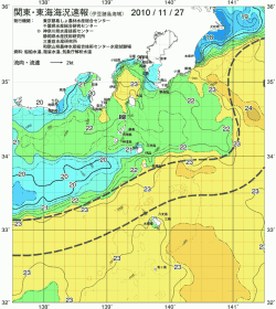 関東・東海海況速報/伊豆諸島海域(2010/11/27)