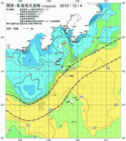 関東・東海海況速報/伊豆諸島海域(2010/12/04)