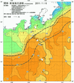 関東・東海海況速報/伊豆諸島海域(2011/01/06)