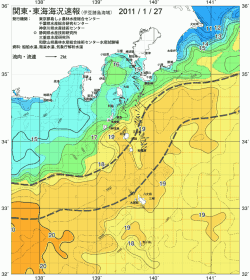 関東・東海海況速報/伊豆諸島海域(2011/01/27)