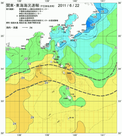 関東・東海海況速報/伊豆諸島海域(2011/06/22)