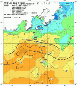 関東・東海海況速報/伊豆諸島海域(2011/06/25)