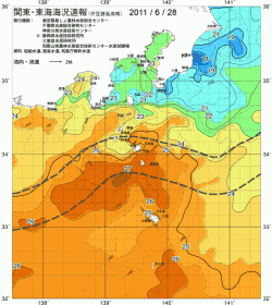 関東・東海海況速報/伊豆諸島海域(2011/06/28)