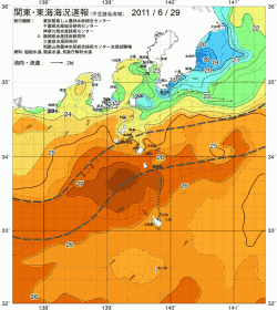 関東・東海海況速報/伊豆諸島海域(2011/06/29)