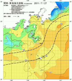 関東・東海海況速報/伊豆諸島海域(2011/07/27)