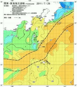 関東・東海海況速報/伊豆諸島海域(2011/07/29)