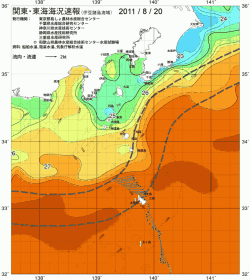 関東・東海海況速報/伊豆諸島海域(2011/08/20)