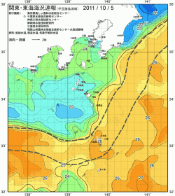 関東・東海海況速報/伊豆諸島海域(2011/10/05)