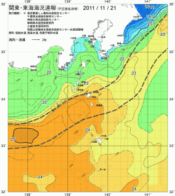 関東・東海海況速報/伊豆諸島海域(2011/11/21)