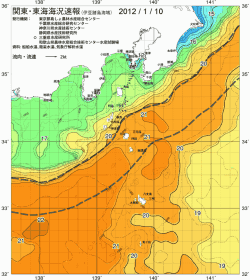 関東・東海海況速報/伊豆諸島海域(2012/01/10)