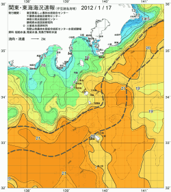 関東・東海海況速報/伊豆諸島海域(2012/01/17)
