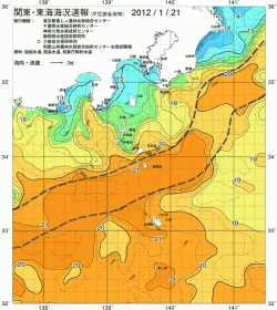 関東・東海海況速報/伊豆諸島海域(2012/01/21)