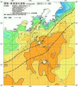 関東・東海海況速報/伊豆諸島海域(2012/01/30)